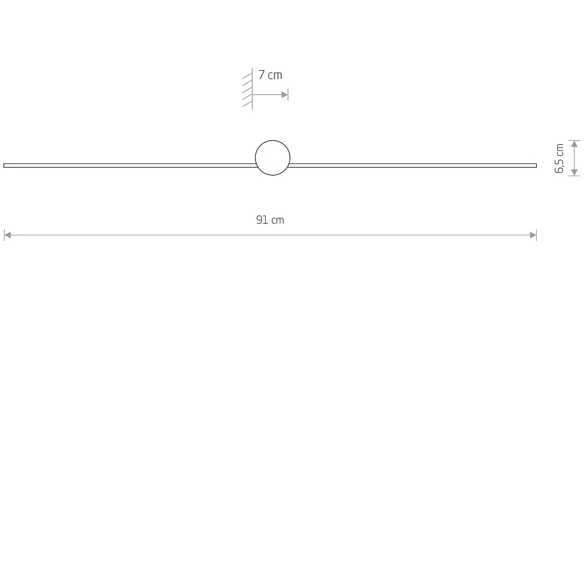 Lampa ścienna PIN LED M - Nowodvorski – zdjęcie 6
