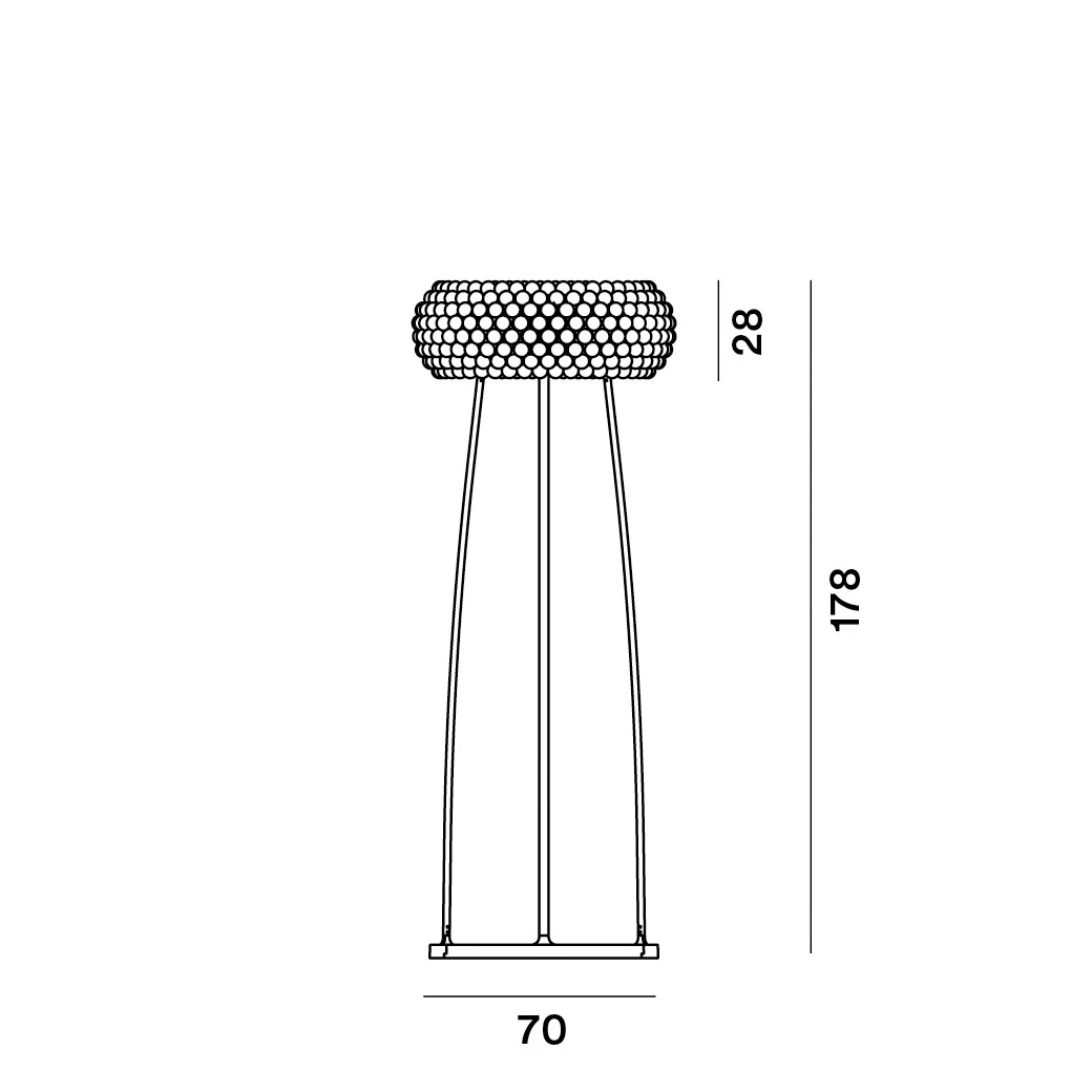 Caboche Plus Grande - Foscarini - lampa stojąca – zdjęcie 5