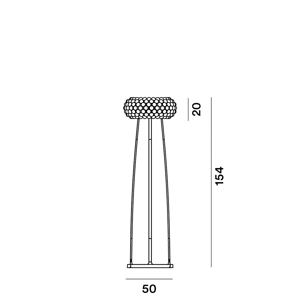 Caboche Plus Media - Foscarini - lampa stojąca – zdjęcie 5