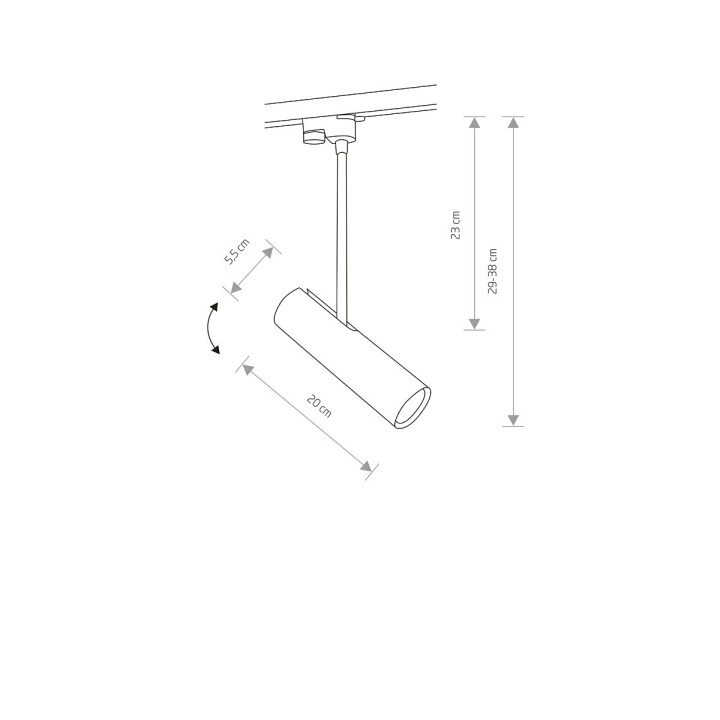 Lampa PROFILE EYE SUPER C do 1-obwodowego systemu szynowego - Nowodvorski – zdjęcie 3