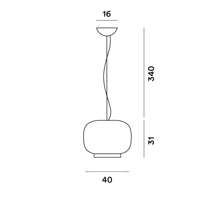 Chouchin 1 - Foscarini - lampa wisząca – zdjęcie 6