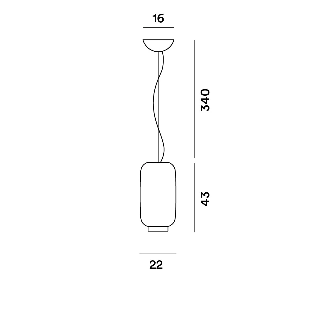 Chouchin 2 - Foscarini - lampa wisząca – zdjęcie 6