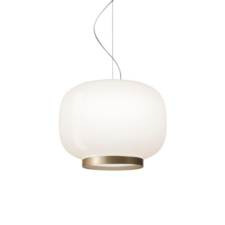 Chouchin 1 Reverse - Foscarini - lampa wisząca – kolor Biało-złoty (nr kat. FN210071E_01)
