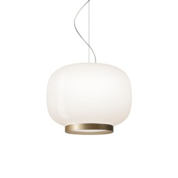 Chouchin 1 Reverse - Foscarini - lampa wisząca – kolor Biało-złoty (nr kat. FN210071LD_01)
