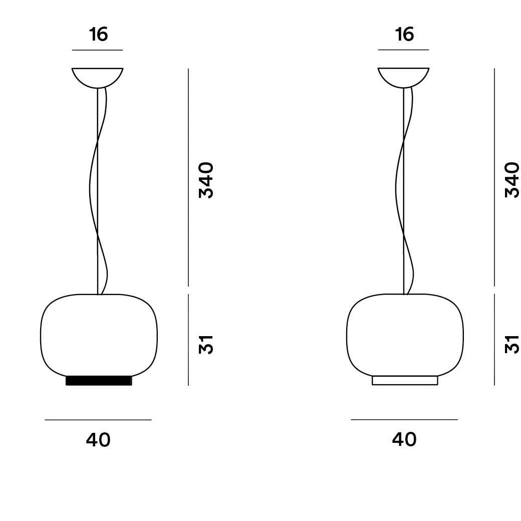 Chouchin 1 Reverse - Foscarini - lampa wisząca – zdjęcie 9