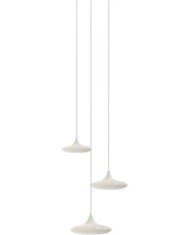 Lampin 13/15/17 Set 3 - Zieta - zestaw 3 × lampa wisząca – kolor White Matt 9010 (nr kat. ZE-LAMPIN-131517-SET3-WHT-40)