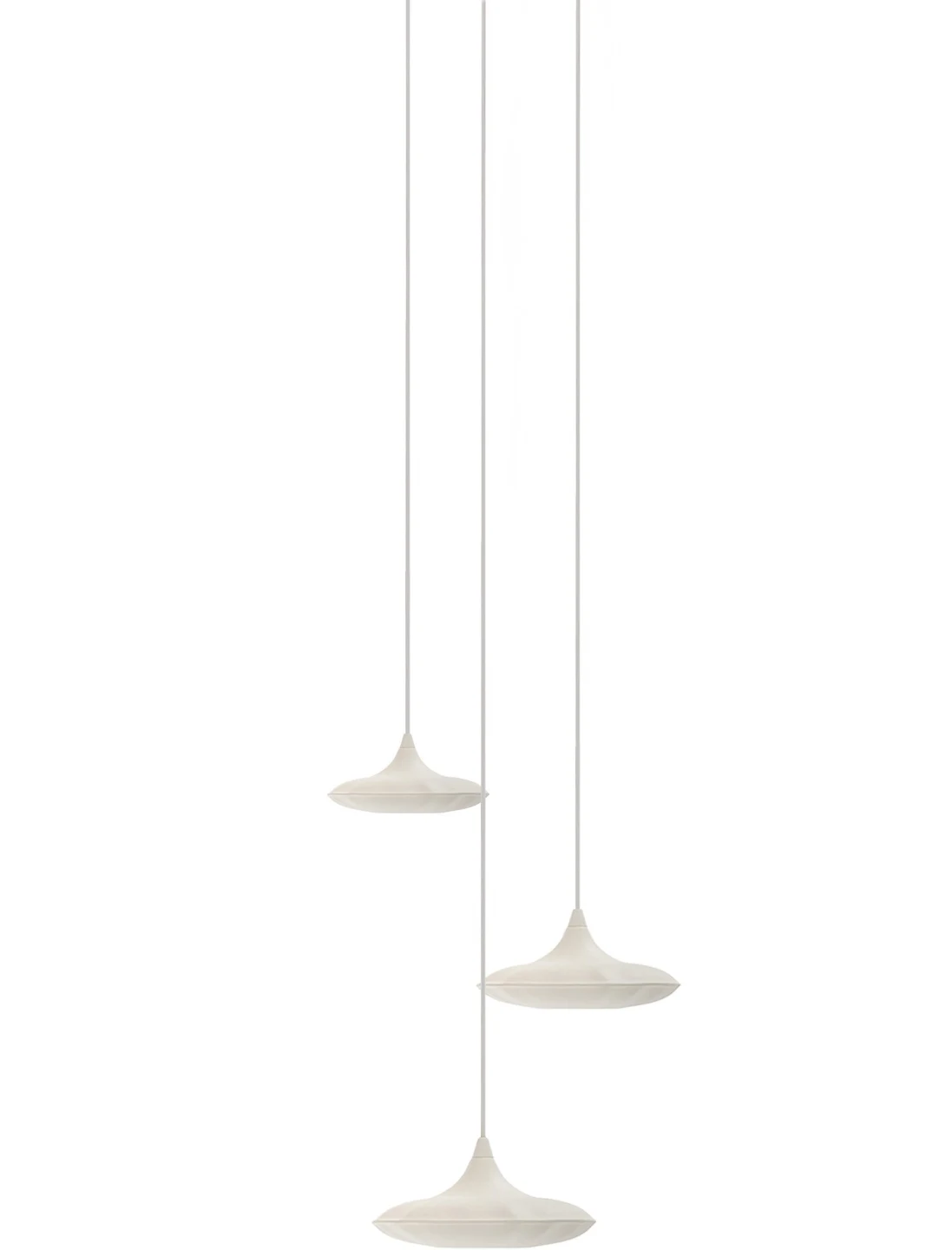 Lampin 13/15/17 Set 3 - Zieta - zestaw 3 × lampa wisząca – kolor White Matt 9010 (nr kat. ZE-LAMPIN-131517-SET3-WHT-40)