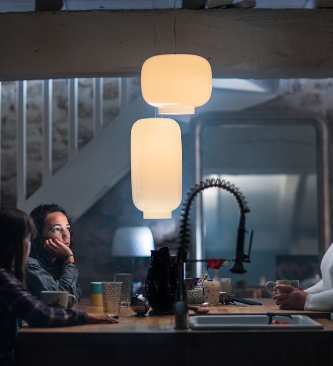 Chouchin 3 Bianco - Foscarini - lampa wisząca – zdjęcie 5