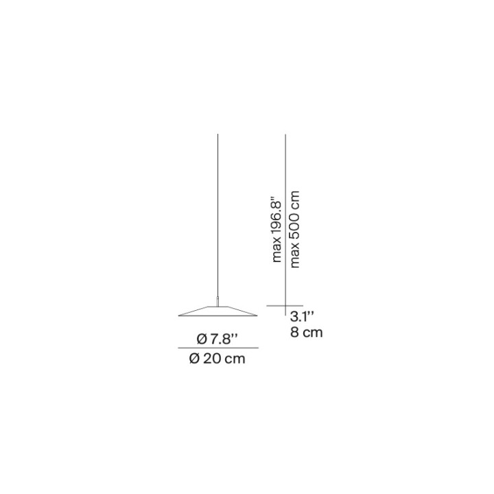 Koinè Ø 20 - Luceplan - lampa wisząca – zdjęcie 6