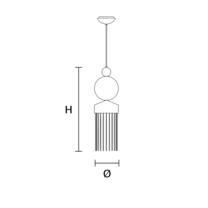 Nappe Xm3 - Masiero - lampa wisząca – zdjęcie 2