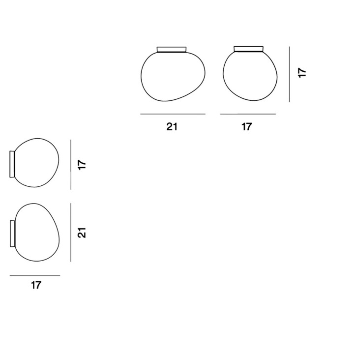 Gregg Midi Wall/Ceiling - Foscarini - kinkiet / plafon – zdjęcie 4