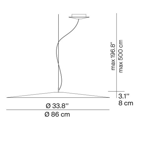 Koinè Ø 86 - Luceplan - lampa wisząca – zdjęcie 6
