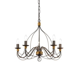 Corte SP5 - Ideal Lux - lampa wisząca – kolor Rdzawy (nr kat. 057187)