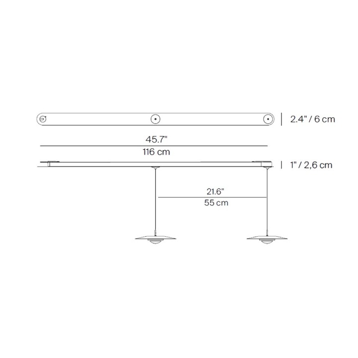 Koinè cluster B – 2 optyki - Luceplan - lampa wisząca – zdjęcie 5