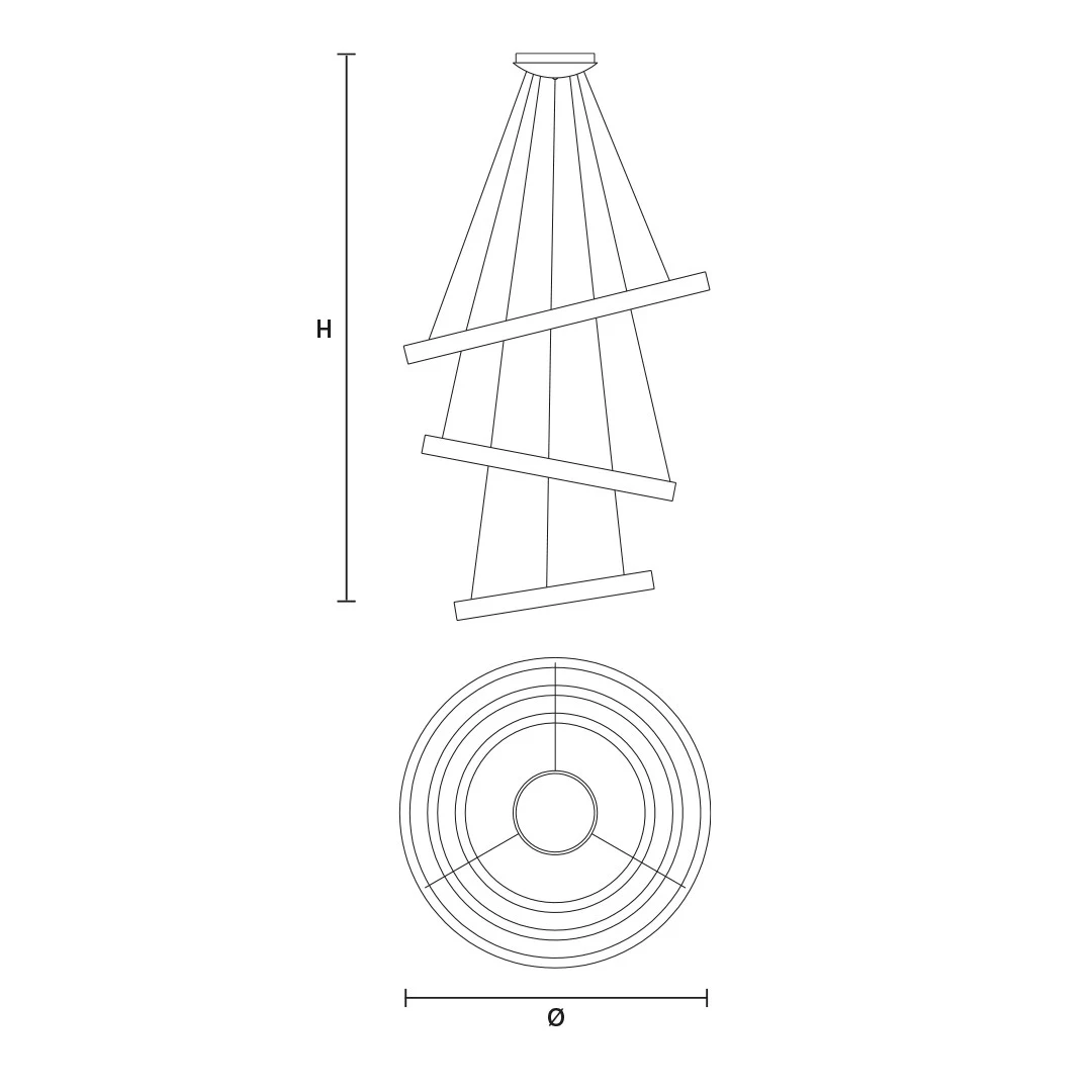 Libe Combo S140 Sospensione - Masiero - lampa wisząca – zdjęcie 2