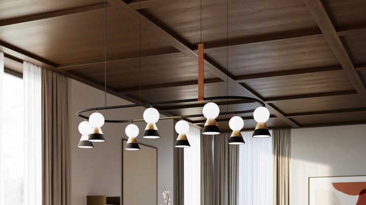 BŌZU S3 LN Sospensione - Masiero - lampa wisząca – zdjęcie 7