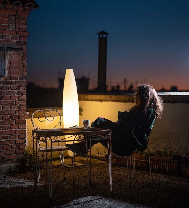 Havana Outdoor Terra Mono Bassa - Foscarini - lampa stojąca zewnętrzna – zdjęcie 5