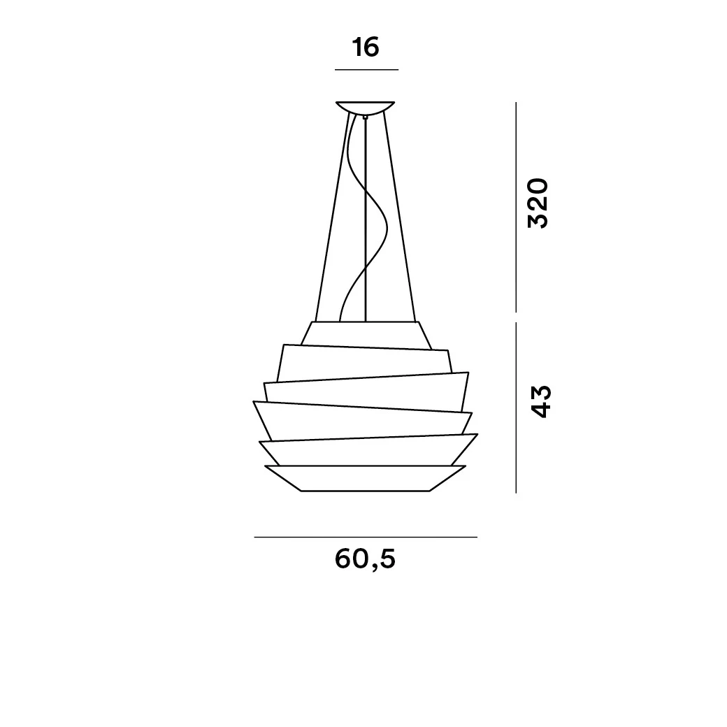 Le Soleil - Foscarini - lampa wisząca – zdjęcie 6