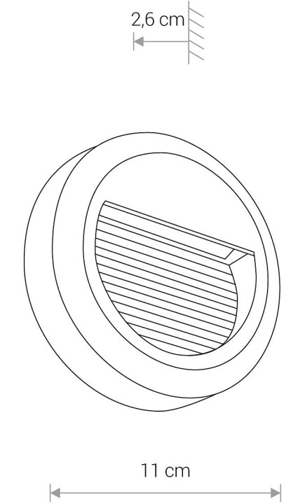 Lampa ścienna SIDEWALK ROUND LED - Nowodvorski – zdjęcie 6