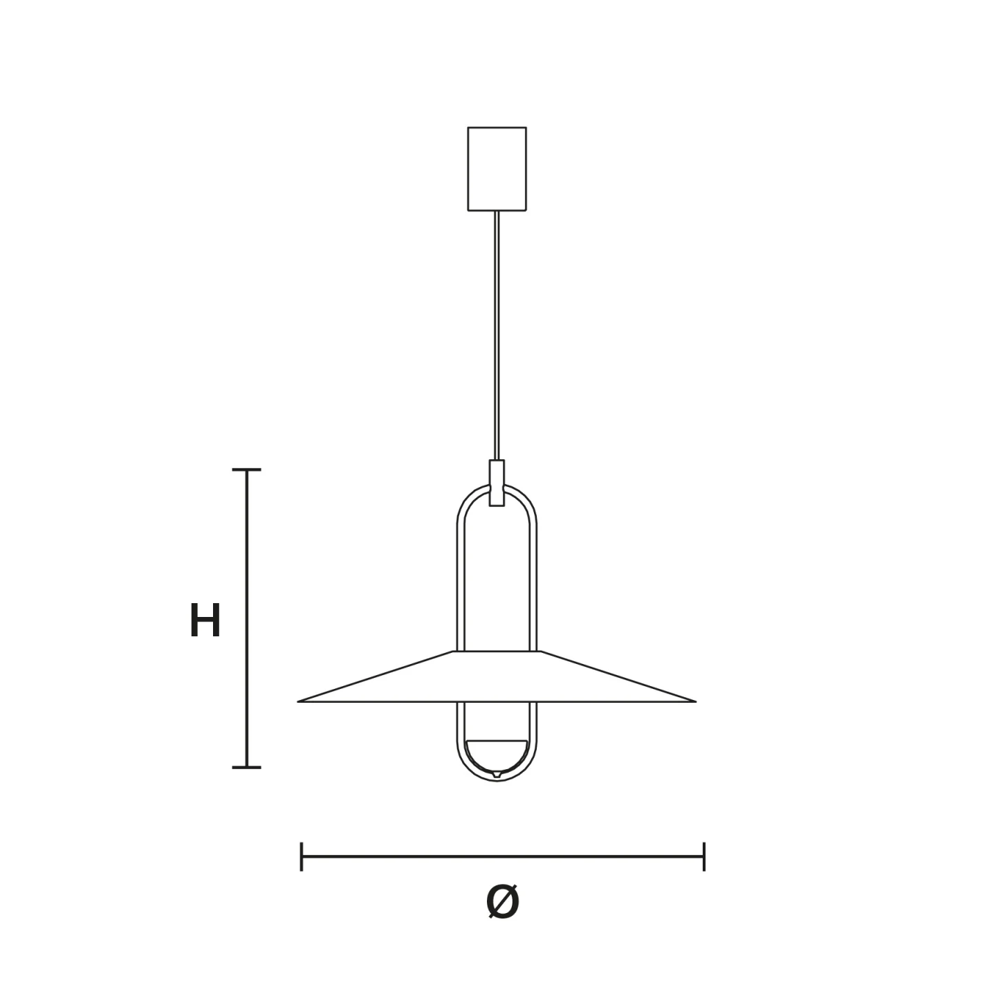 Luppiter S1 M 55 - Masiero - lampa wisząca – zdjęcie 2