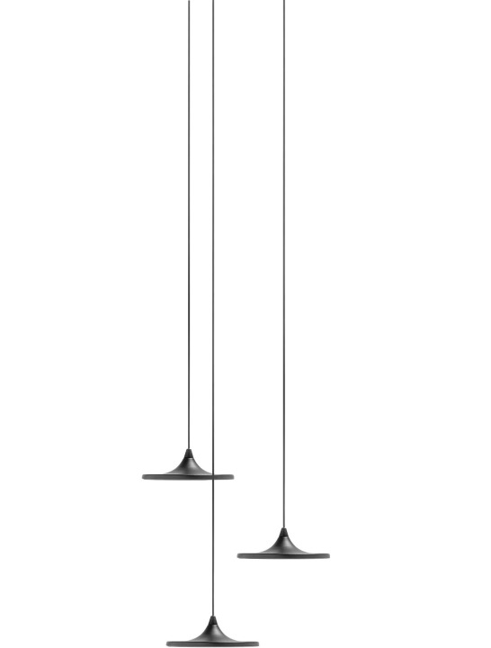 Luna Set 3 - Zieta - zestaw 3 × lampa stołowa – kolor Black Matt 9005 (nr kat. ZE-LUNA-SET3-BLK-30)