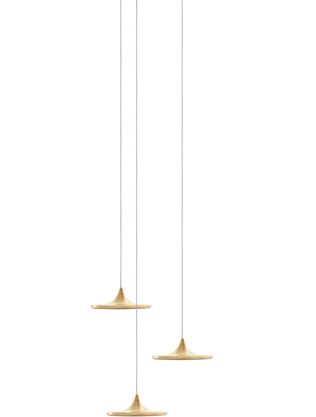 Luna Set 3 - Zieta - zestaw 3 × lampa stołowa – kolor Heat Flamed Gold (nr kat. ZE-LUNA-SET3-GLD-40)