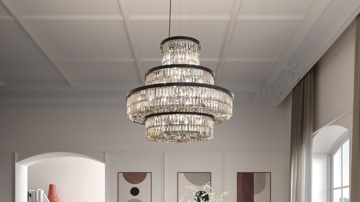PALLADIO S 7/120/18 LN - Masiero - żyrandol – zdjęcie 4