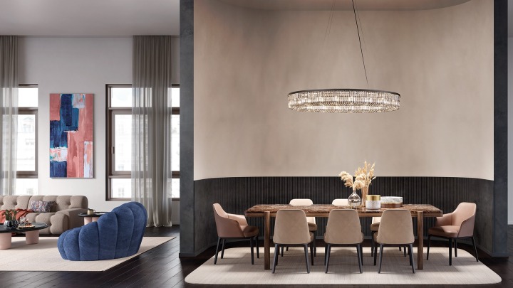 PALLADIO S 7/120/18 LN - Masiero - żyrandol – zdjęcie 7