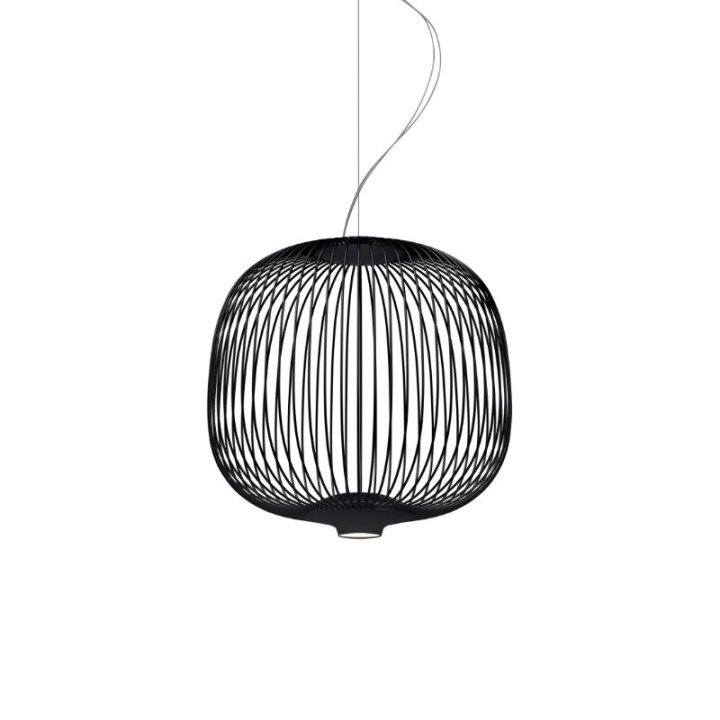Spokes 2 Piccola - Foscarini - lampa wisząca – kolor Czarny (nr kat. FN2640372D_20)