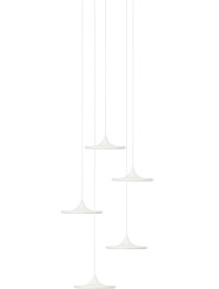 Luna Set 5 - Zieta - zestaw 5 × lampa stołowa – kolor White Matt 9010 (nr kat. ZE-LUNA-SET5-WHT-40)