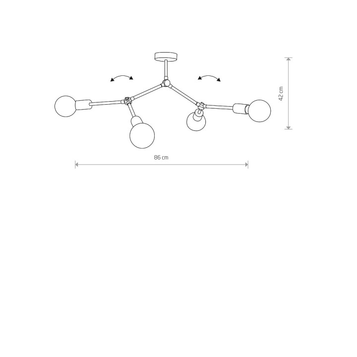 Lampa sufitowa TWIG IV - Nowodvorski – zdjęcie 3