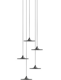 Luna Set 5 - Zieta - zestaw 5 × lampa stołowa – kolor Black Matt 9005 (nr kat. ZE-LUNA-SET5-BLK-40)