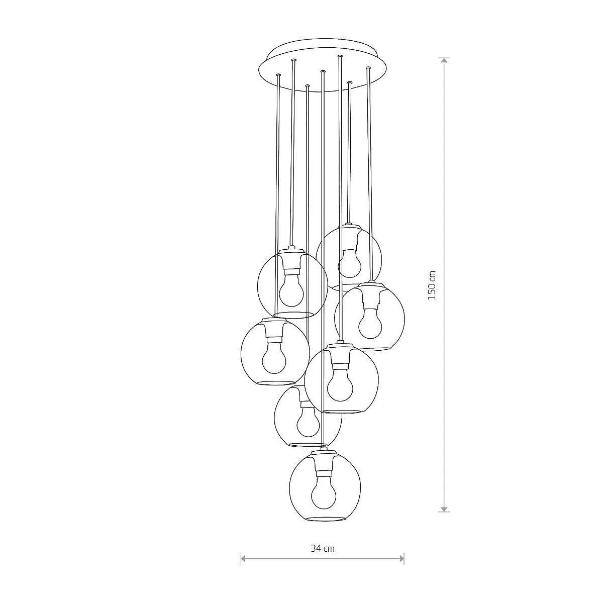 Lampa wisząca VETRO VII - Nowodvorski – zdjęcie 3