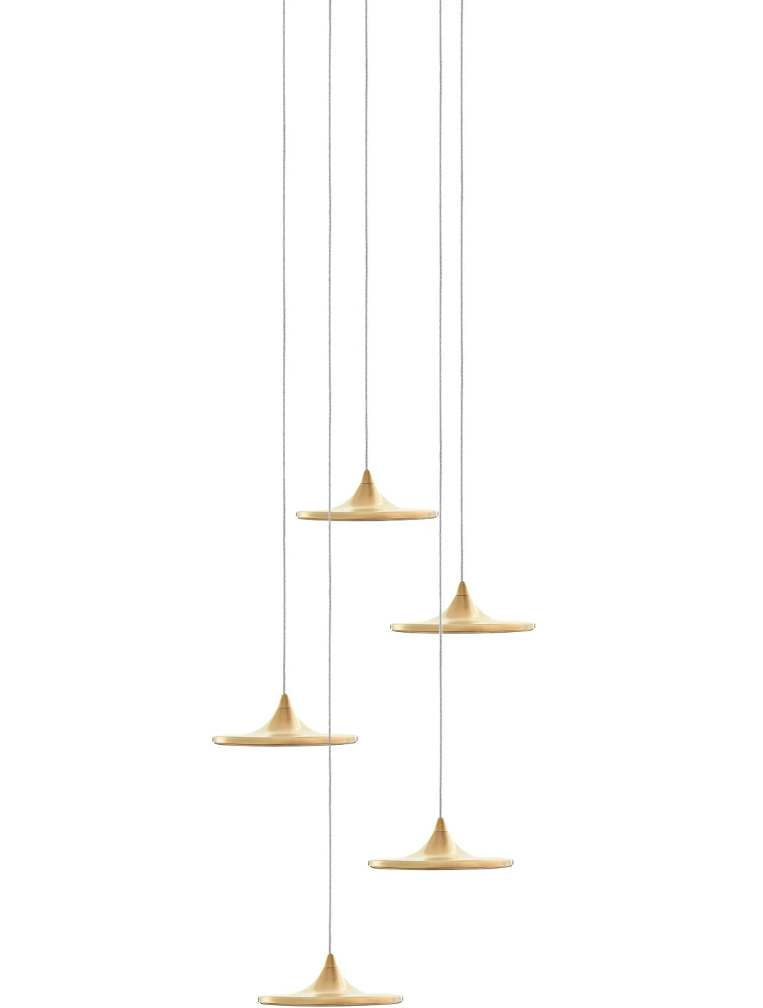 Luna Set 5 - Zieta - zestaw 5 × lampa stołowa – kolor Heat Flamed Gold (nr kat. ZE-LUNA-SET5-GLD-40)