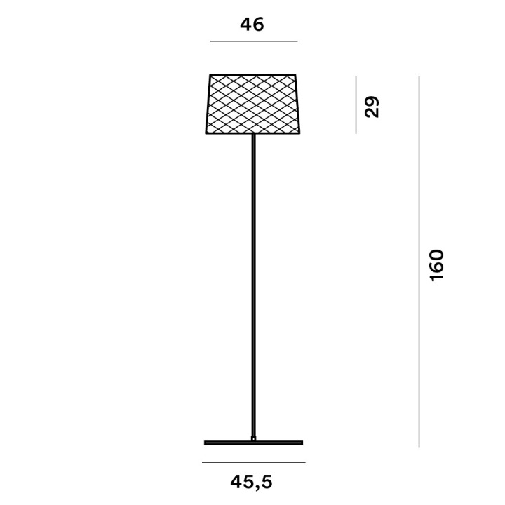 Twiggy Grid Outdoor Lettura - Foscarini - lampa stojąca zewnętrzna – zdjęcie 4