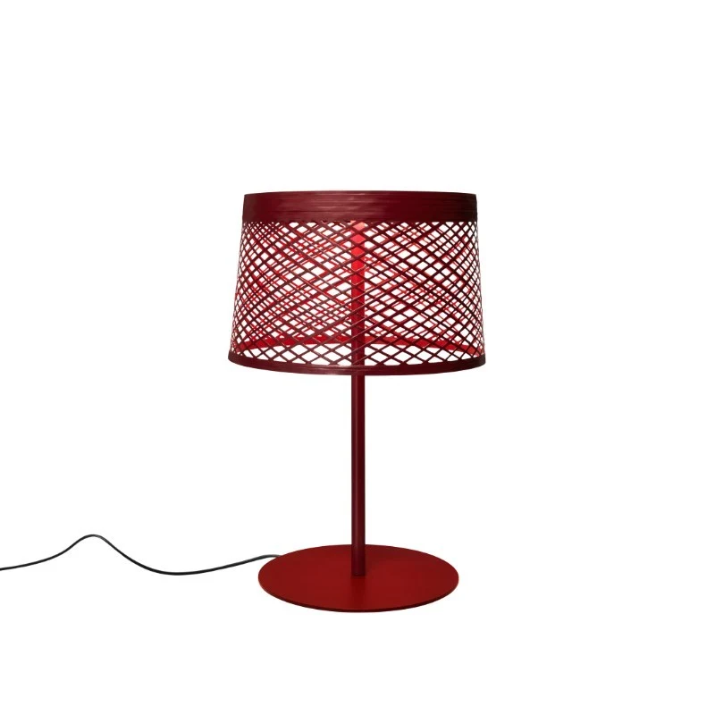 Twiggy Grid Outdoor Tavolo - Foscarini - lampa przenośna zewnętrzna – kolor Karminowy (nr kat. FN2900011_65)
