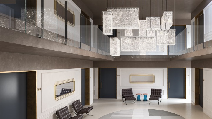 CUBO COMBO S12 200 SQ - Masiero - żyrandol – zdjęcie 6