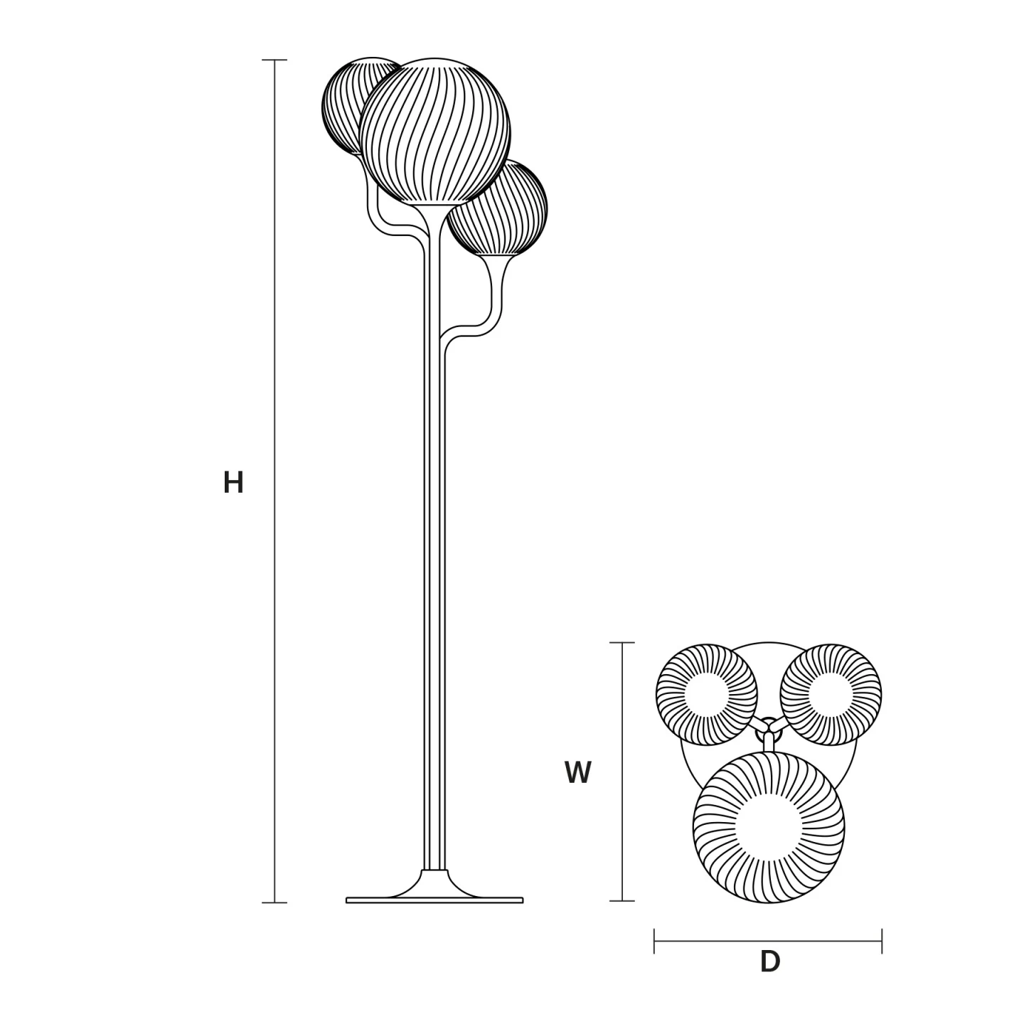 Tee Stl 3 - Masiero - lampa stojąca zewnętrzna – zdjęcie 2