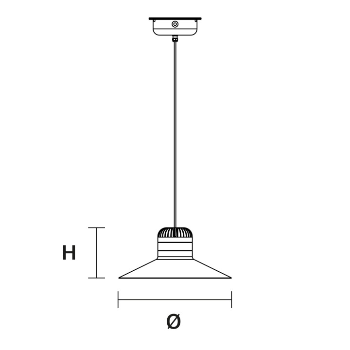 Cordea S G - Masiero - lampa wisząca zewnętrzna – zdjęcie 2
