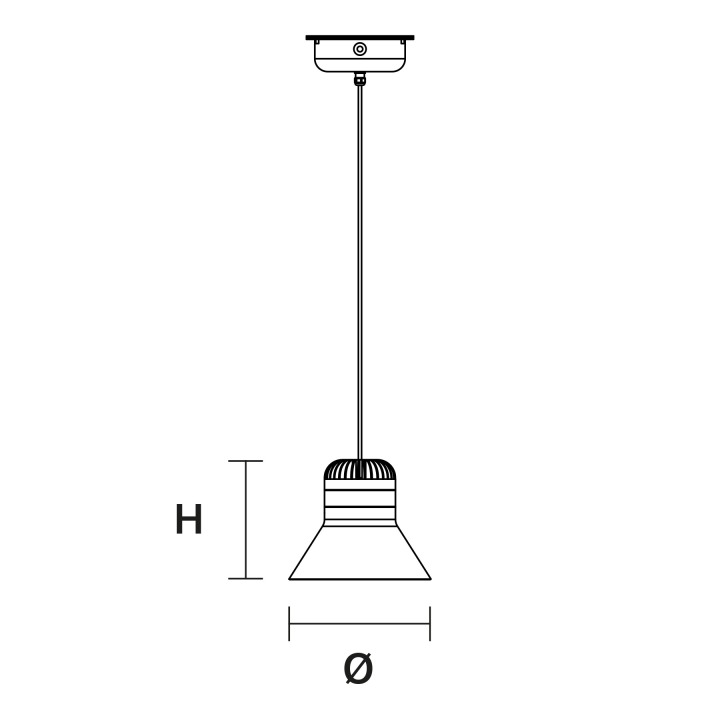 Cordea S P - Masiero - lampa wisząca zewnętrzna – zdjęcie 2