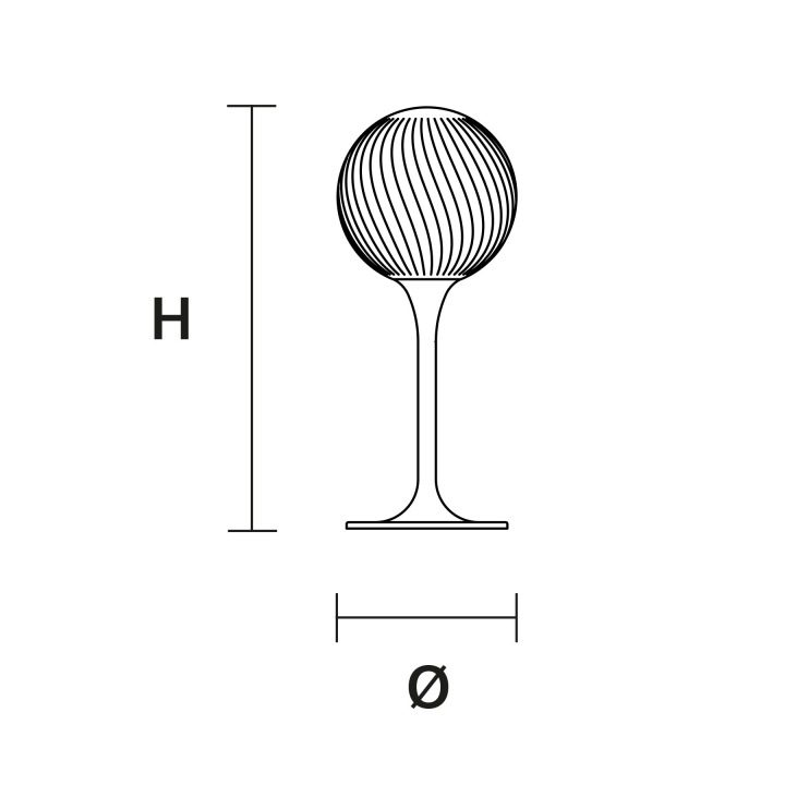 Tee TL1 20 - Masiero - lampa stołowa – zdjęcie 2
