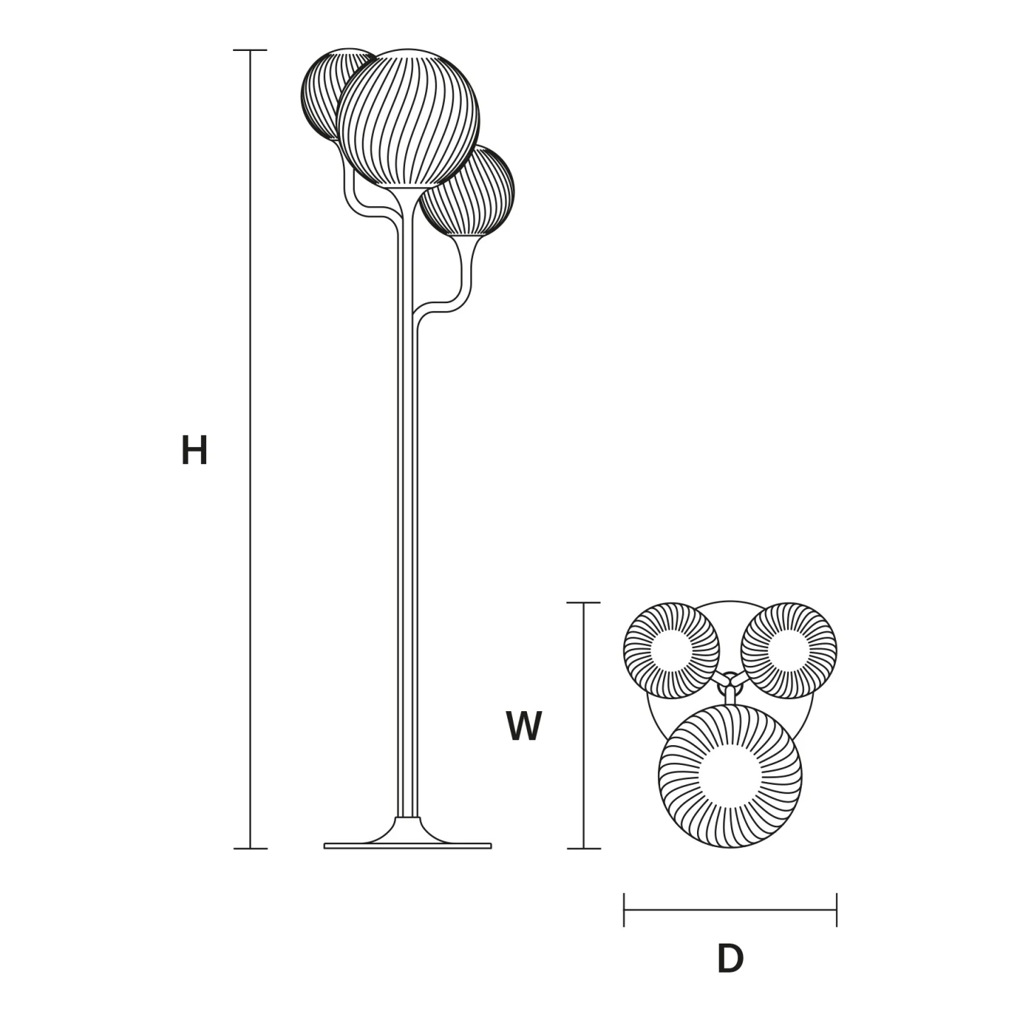 Tee Stl 3 - Masiero - lampa stojąca – zdjęcie 2