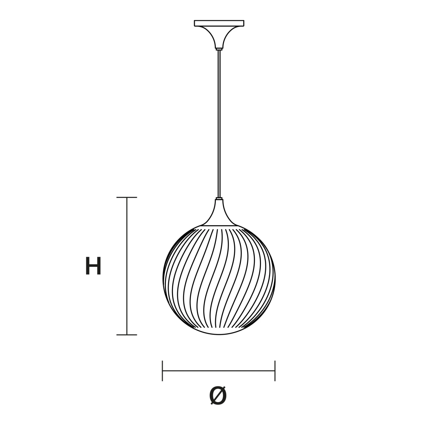 Tee indoor S1 30 - Masiero - lampa wisząca – zdjęcie 2