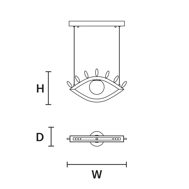 Visio S M1 - Masiero - lampa wisząca – zdjęcie 2