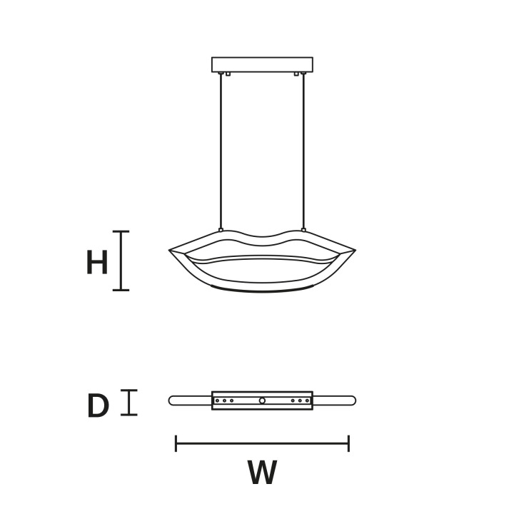 Visio S M4 - Masiero - lampa wisząca – zdjęcie 2