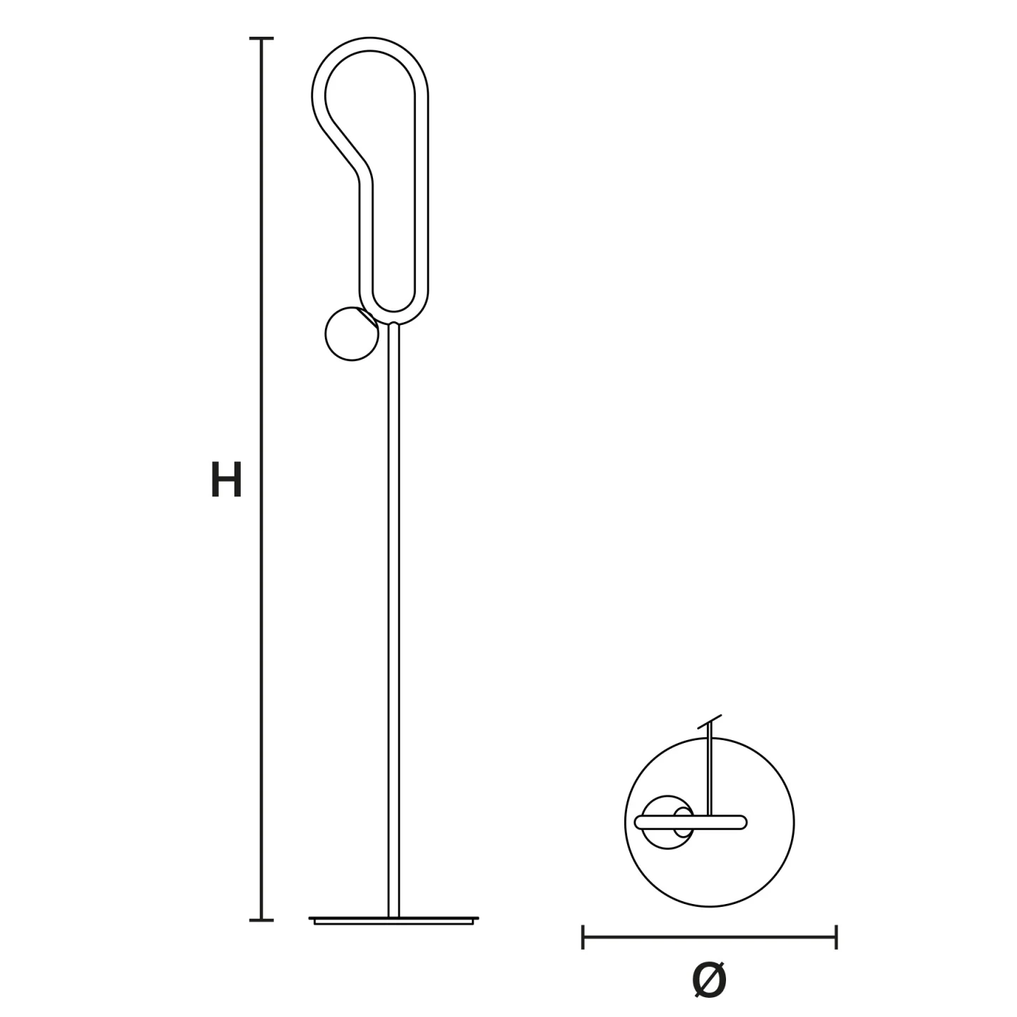 Visio STL M2 - Masiero - lampa stojąca – zdjęcie 2