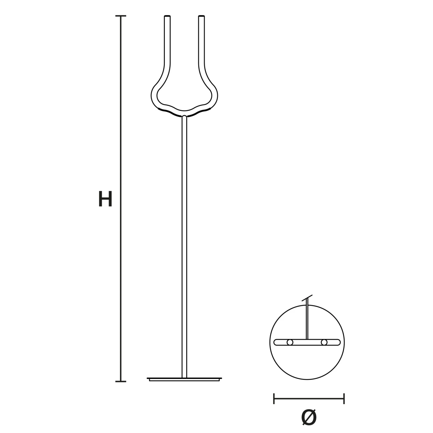 Visio STL M3 - Masiero - lampa stojąca – zdjęcie 2
