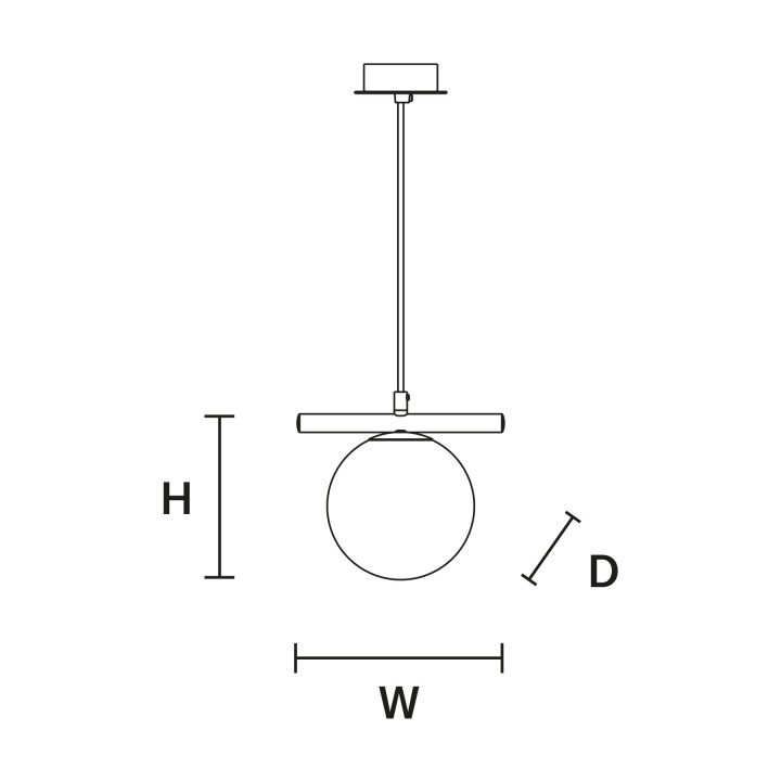 Posy S1 16 - Masiero - lampa wisząca – zdjęcie 2