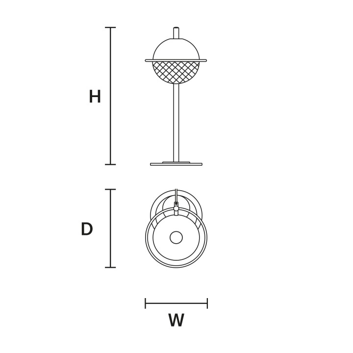 Iglù Tl1 - Masiero - lampa stołowa – zdjęcie 2