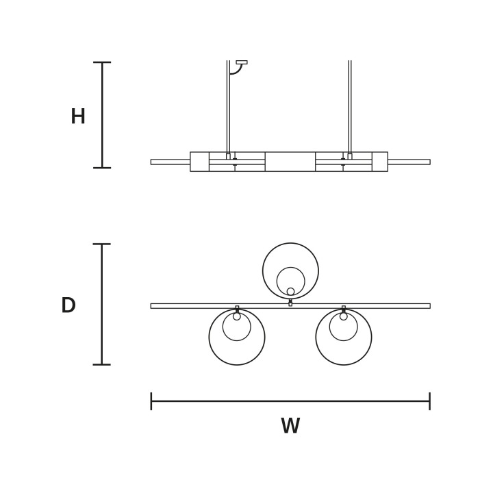 Sound Bil3 - Masiero - lampa wisząca – zdjęcie 2